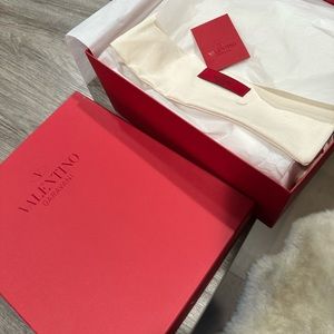 Valentino shoe box with shoe bag